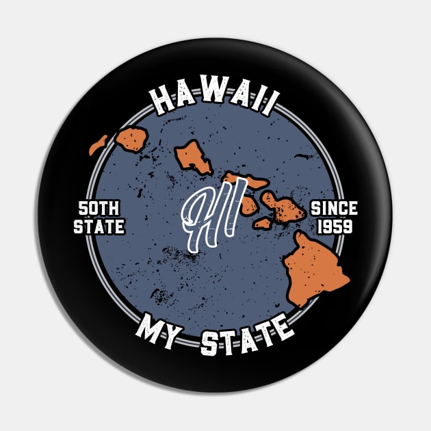 Hawaii My State Patriot State Tourist Gift Pin by atomguy