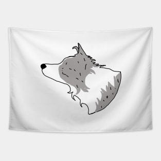 Border collie blue merle Tapestry