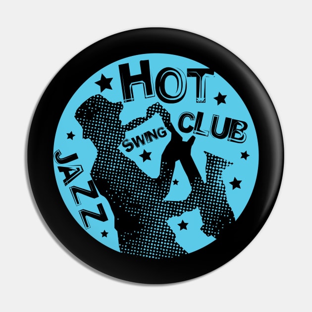 Hot Jazz Swing Club Pin by jazzworldquest