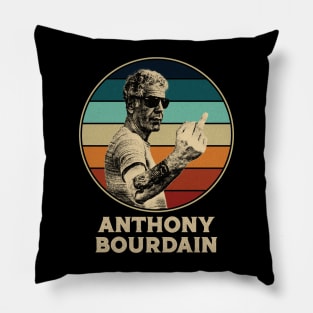 Anthony Bourdain retro Pillow