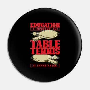 Funny Table Tennis Player Gift Pin