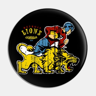 Classic Detroit Lions Pin