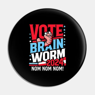 Vote-Brain-Worm-2024 Pin