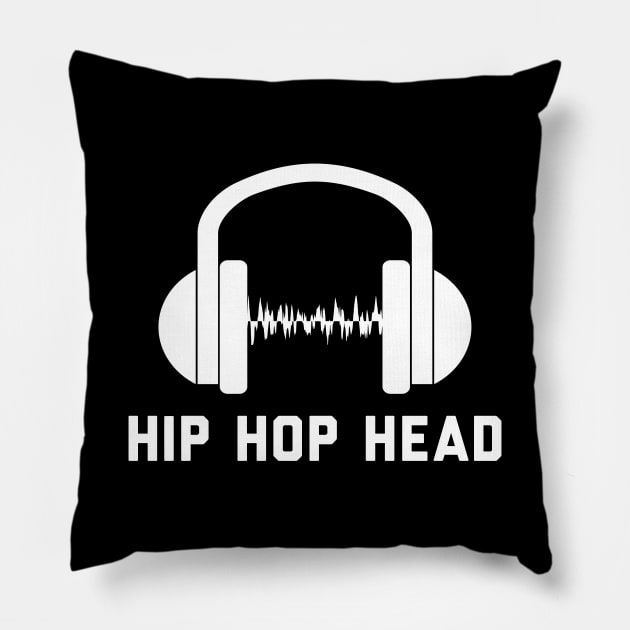 Hip Hop Head - Gift for Hip Hop Lovers Pillow by stokedstore