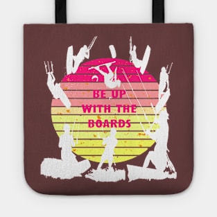 Kitesurfers Be Up With The Boards Retro Style Tote