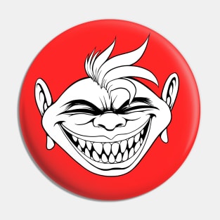 Grinning Gremlin - Lines Pin