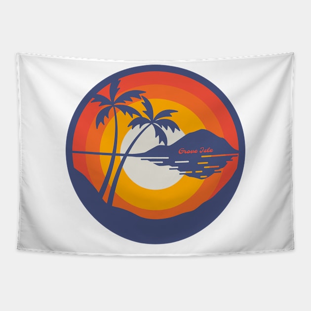 Grove Isle Vacay Style Tapestry by Hashtagified