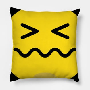 Headache Emoji Face Pillow