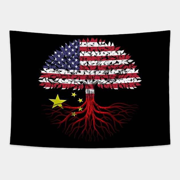 Chinese American citizenship gift Tapestry by SerenityByAlex