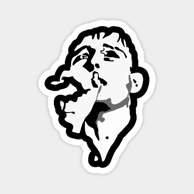 Ian Curtis Vintage Magnet by Berujung Harmony