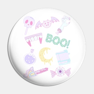 Pastel goth cute pattern Pin