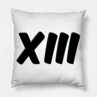 BLACK XIII LOGO Pillow