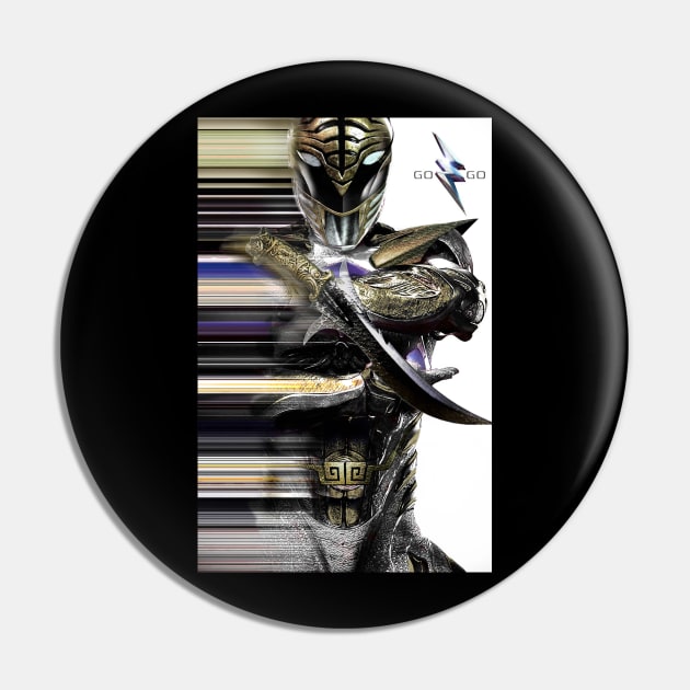 White Ranger Movie Style Pin by creativespero