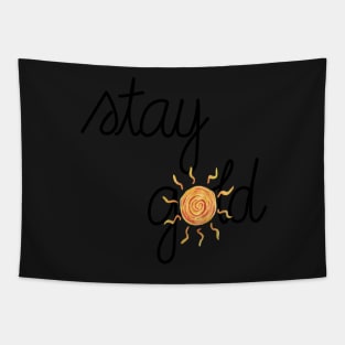 Stay Gold with a sun Tapestry