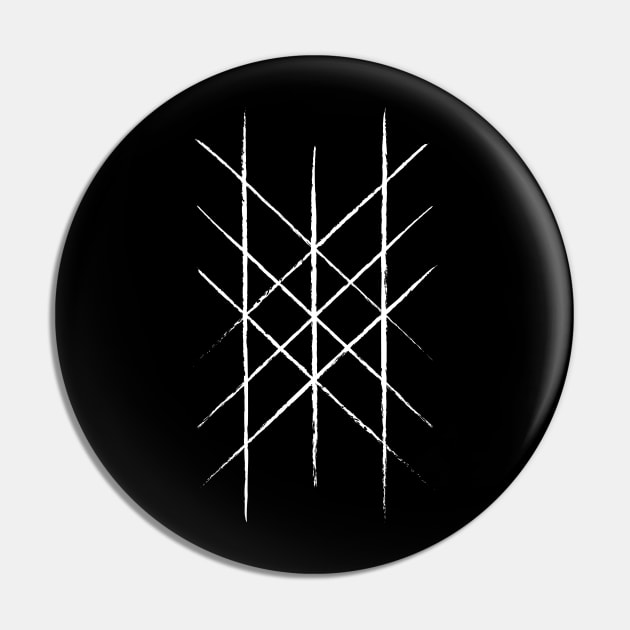 Web of Wyrd Design in White | Viking Symbols Pin by Time Nomads