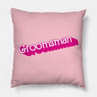 Groomsman Barbie logo Pillow