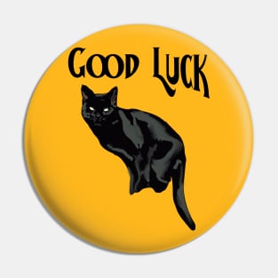 Good luck Black Cat Pin