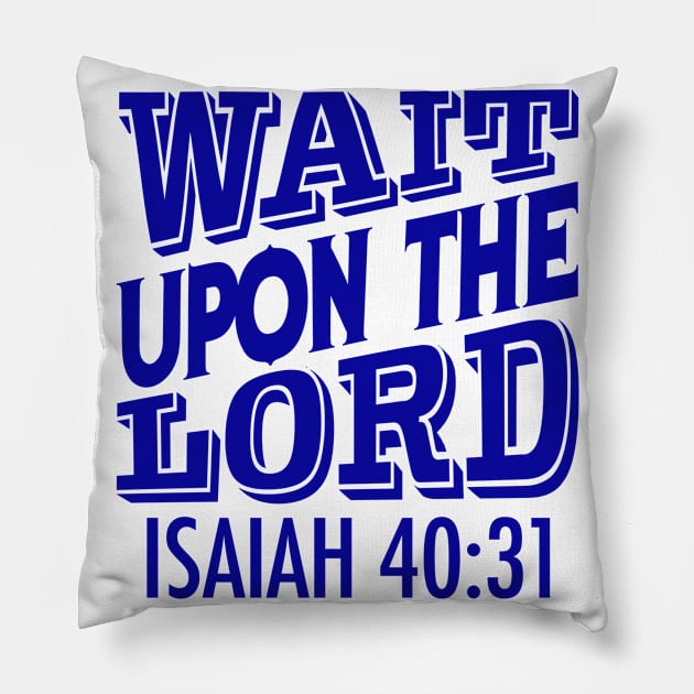 Isaiah 40:31 Pillow by Plushism