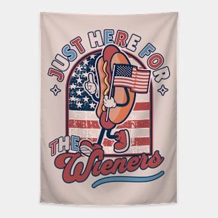 I'm Just Here for the Wieners - 4th of July Tapestry