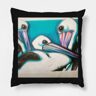 pelicans resting Pillow