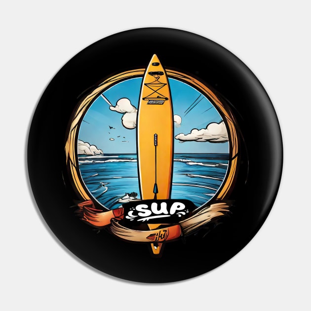 SUP Pin by Buff Geeks Art