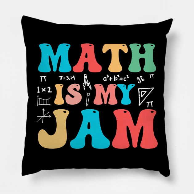 Math is My Jam Groovy Pillow by TheDesignDepot