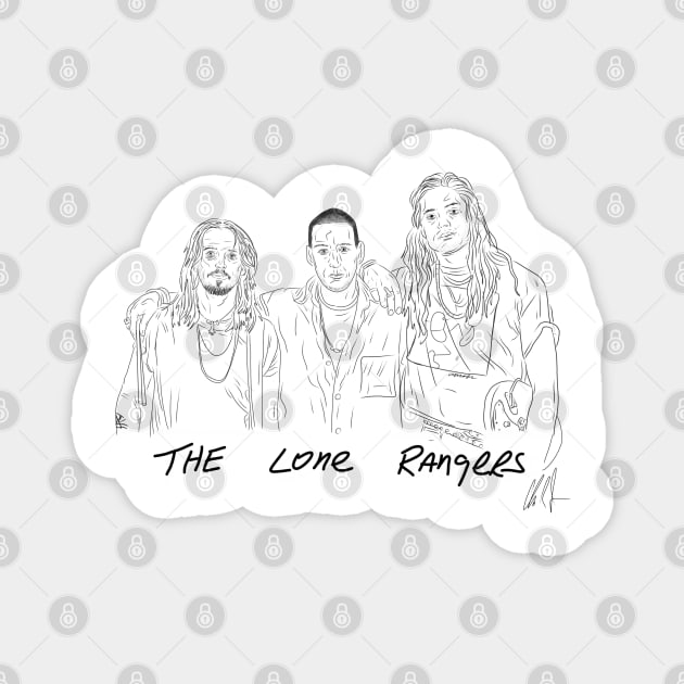 Airheads: The Lone Rangers [OUTLINE] Magnet by 51Deesigns