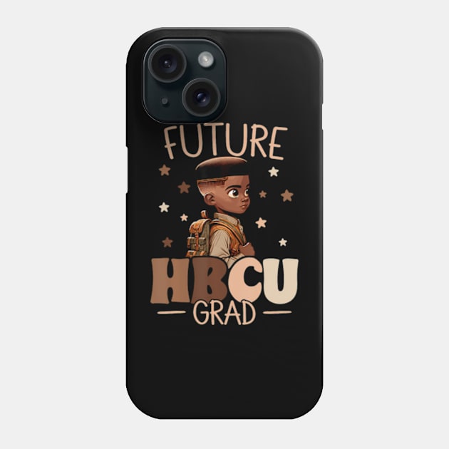 Future HBCU Grad History Black Boy Graduation HBCU Phone Case by Eduardo