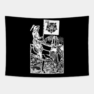 Death Tarot Card Xiii Occult Esoteric Dark Tapestry