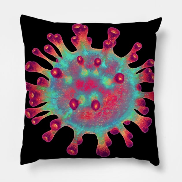 Coronavirus Pillow by ZlaGo