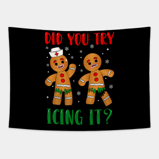 did you try icing it christmas gingerbread Tapestry