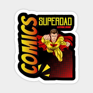 Super Dad Comic Magnet