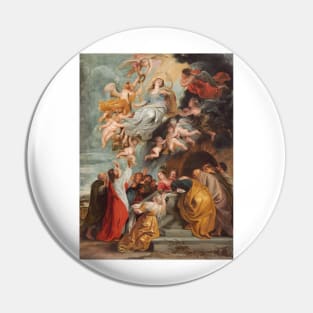 The Assumption of the Virgin - Sir Peter Paul Rubens Painting Pin