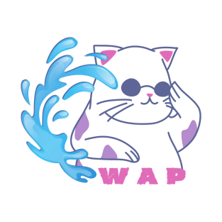 WAP Kitty with purple spots T-Shirt