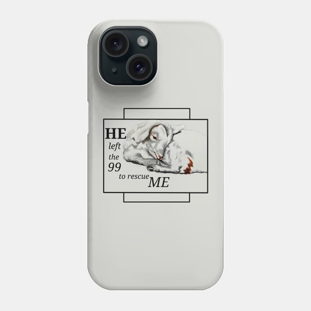 Baby lamb -rescue cross Phone Case by Frezmade