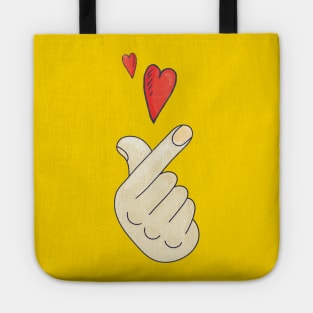 Korean finger heart (saranghae) Tote