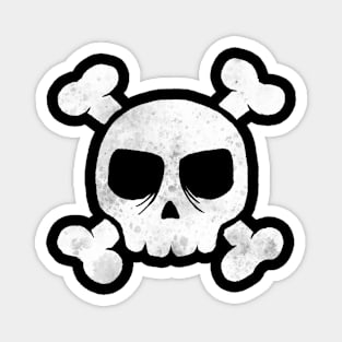 Spatter Skull watercolor Magnet