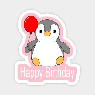 Penguin - Happy Birthday Magnet