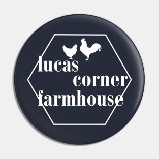 Lucas Corner Farmhouse - White Print Pin