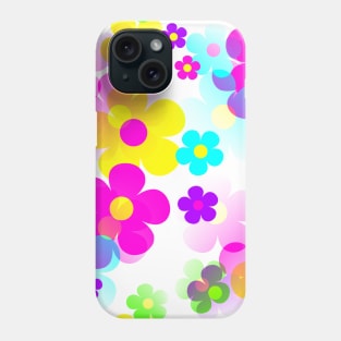 60's Retro Mod Small Flowers Multicolor Pop Art Phone Case