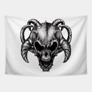 devil skull demon Tapestry