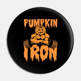 Halloween Pumpkin Barbell Iron Pin