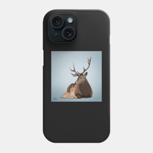 Deer and her fawn Phone Case