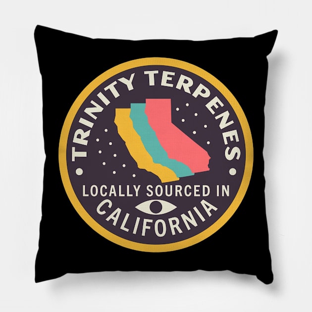 Trinity terpenes california Pillow by Logos by tosoon