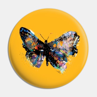 Abstract Butterfly Pin