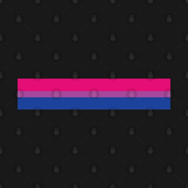 Bisexual Pride Flag: Retro Horizontal Stripes by BadassCreations