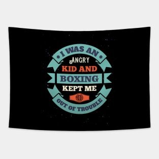 Boxing Slogan Tapestry