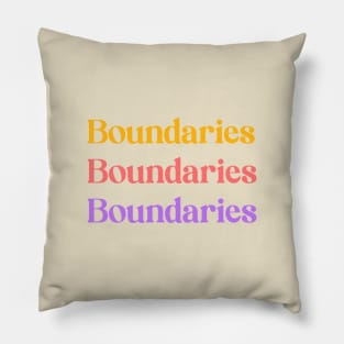 Boundaries Boundaries Boundaries Pillow