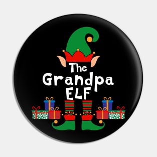 Funny Family Matching Christmas Grandpa Elf Pin