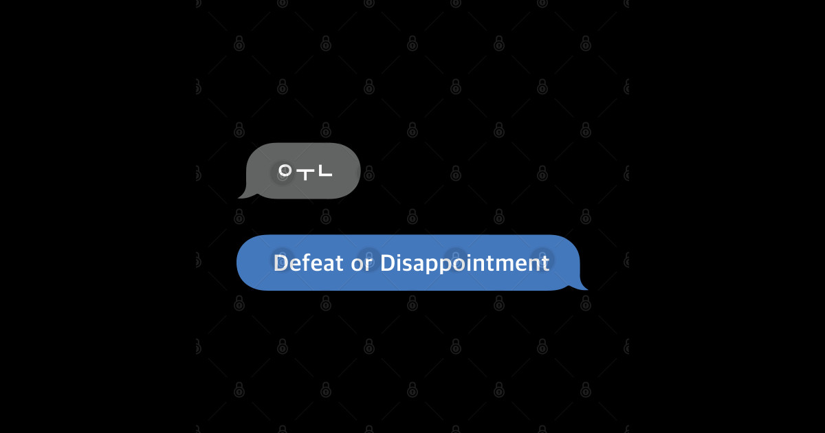 Korean Slang Chat Word ㅇㅜㄴ Meanings Defeat or Disappointment Hangul